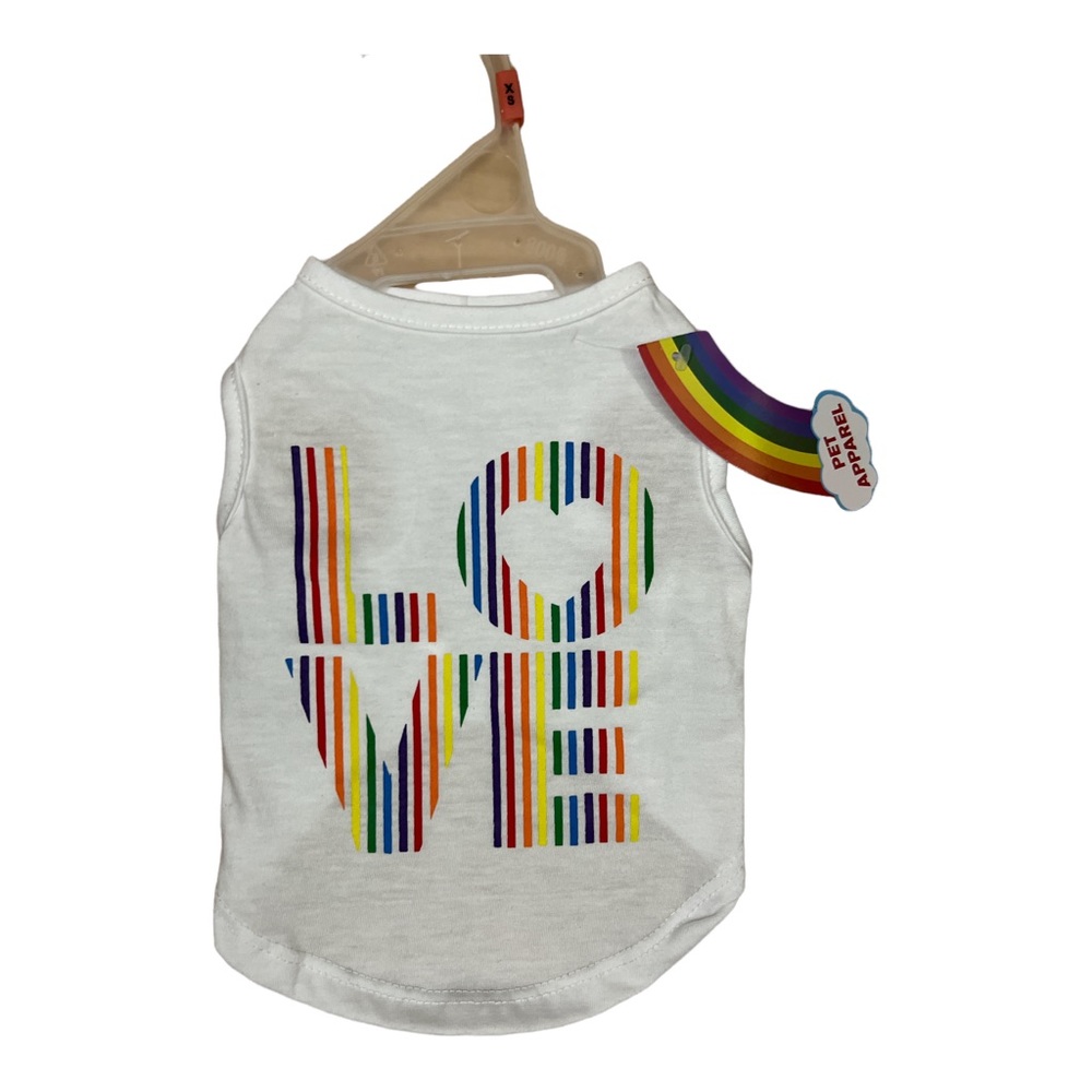 PRIDE dog shirt rainbow